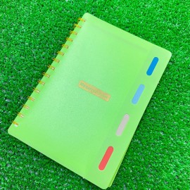 Cuaderno a Rayas de 80 Hojas con 4 Separadores de Colores Tamaño A5