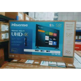 SMART TV HISENSE 58PULG 4K UHD LED ROKU TV  HDR 58R6E