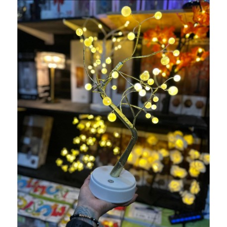 LUZ DECORATIVA ARBOL DE FUEGO 50CM C/108 LEDS USB Y PILA(NO INCLUYE) SDD195