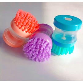 CEPILLO CON DISPENSADOR DE JABON MINI