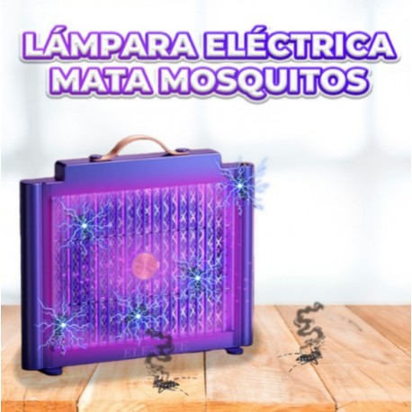 Lampara Eléctrica Mata Mosquitos con luz Ultravioleta y Resistencias Electrificadas