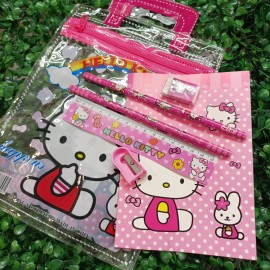 KIT ESCOLAR SANRIO/ PERSONAJES LIBRETA Y LAPICES