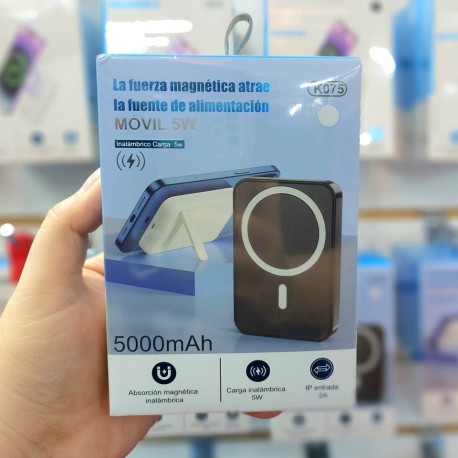 MINI BATERIA MAGSAFE 5000 MAH CON SOPORTE PARA CELULAR