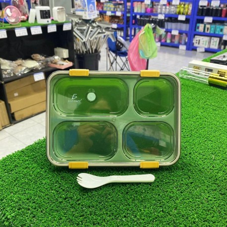 Lunch Box con 4 compartimentos para almacenamiento de alimentos