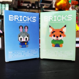 BLOQUES TIPO LEGO ORIGINAL DISEÑO KITTY/KUROMI BRICKS