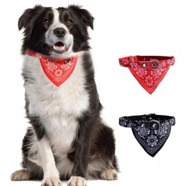 COLLAR BANDANA PALIACATE PAÑUELO AJUSTABLE TALLA MEDIANA PARA MASCOTA 37CM