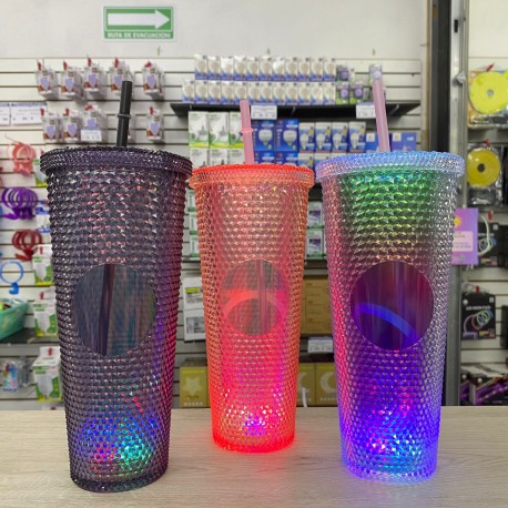 VASO PIÑA CON LUCES
