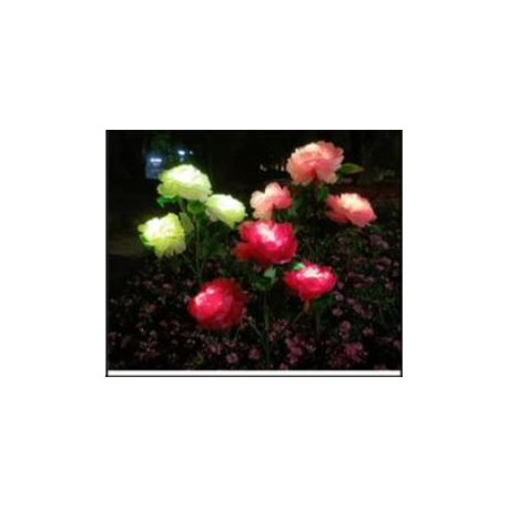 LAMPARA SOLAR FLOR JARDIN 3 EN 1 75CM SDD1206