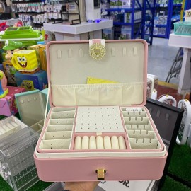 ALHAJERO JOYERO ESTUCHE ORGANIZADOR 1 NIVEL ROSA PASTEL M618