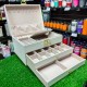 ALHAJERO JOYERO ESTUCHE ORGANIZADOR 2 CAJON ROSA BABY/BLANCO A299