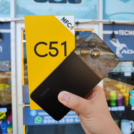 REALME  C51 NEGRO 4G + 4G DE RAM   128 G ROM