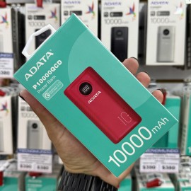 POWER BANK DIG ADATA P10000 QCD TIPO C ROJO (AP10000QCD-DGT-CRD)