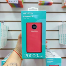 POWER BANK DIG ADATA P20000 QCD TIPO C ROJO (AP20000QCD-DGT-CRD)