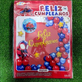 SET GLOBOS SPIDER-MAN  (BQ345/46/80)