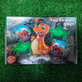 SET GLOBOS 5PZ DINOSAURIO (BQ432)